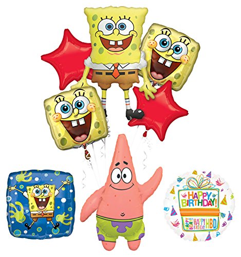 Spongebob Squarepants Birthday Party Supplies and Splash Bash Balloon Bouquet Decorations