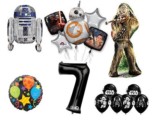 The Ultimate Star Wars 7th Birthday Party Supplies and Balloon decorations