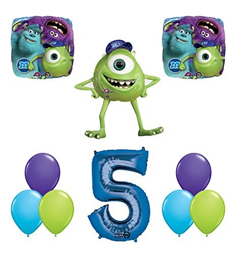 The Ultimate Monsters University Monsters Inc 5th Birthday Party Supplies and Balloon Decorations