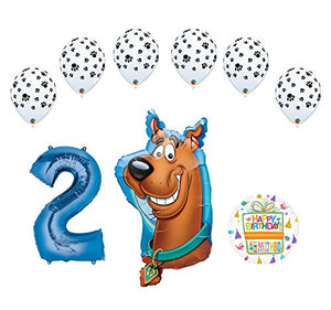 Mayflower Products Scooby Doo 2nd Birthday Party Supplies Balloon Bouquet Decorations