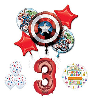 The Ultimate Avengers Super Hero 3rd Birthday Party Supplies and Balloon Decorations