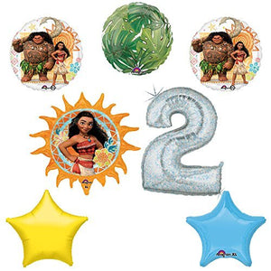 Disney Moana 2nd Holographic Birthday Party Balloon Supplies Decoration Kit