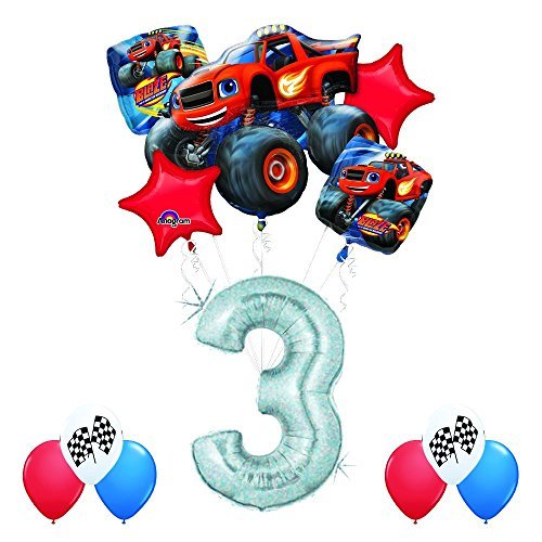 Blaze and the Monster Machines 3rd Birthday Balloon Decoration Kit by Anagram