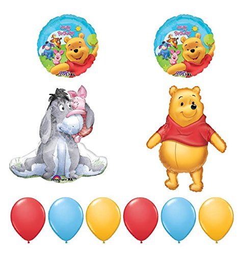Winnie The Pooh And Friends 10pc Birthday Party Balloons Decorations by Anagram