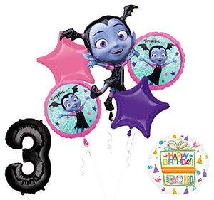 Mayflower Products Vampirina 3rd Birthday Balloon Bouquet Decorations and Party Supplies