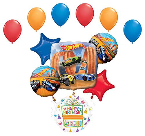 Mayflower Products Hot Wheels Party Supplies Birthday Balloon Bouquet Decorations