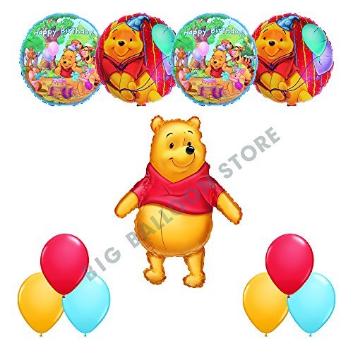 Winnie The Pooh And Friends HAPPY BIRTHDAY Party 11pc Balloon Birthday Kit