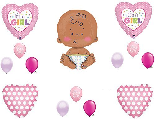 IT'S A GIRL 24" CELEBRATE BABY SHOWER Balloons Decorations Supplies
