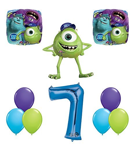 The Ultimate Monsters University Monsters Inc 7th Birthday Party Supplies and Balloon Decorations