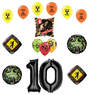 Mayflower Products Zombies Party Supplies 10th Birthday The Walking Dead Balloon Bouquet Decorations