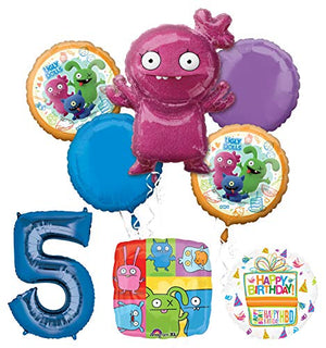 Mayflower Products Ugly Dolls Party Supplies 5th Birthday Balloon Bouquet Decorations