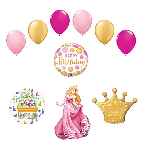 Sleeping Beauty Crown Princess Balloon Birthday Party Supplies