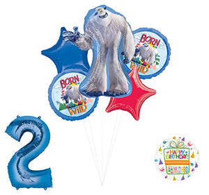 Smallfoot 2nd Birthday Balloon Bouquet Decorations and Party Supplies