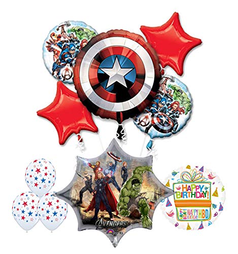 Mayflower Products Avengers Birthday Party Supplies and Balloon Bouquet Decorations