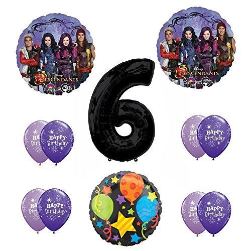 Disney The Descendants 6th Happy Birthday Party supplies Balloon Decoration Kit