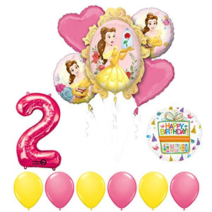 Beauty and The Beast 2nd Birthday Party Balloon supplies decorations