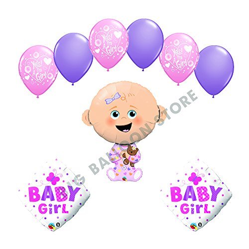 It's a Girl Yes I'm a Girl baby shower supplies decoration balloon kit