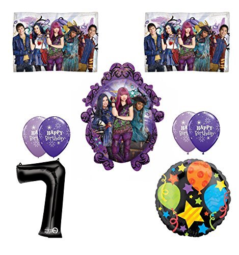 Disney The Descendants 2 Happy 7th Birthday Party supplies Balloon Decoration Kit