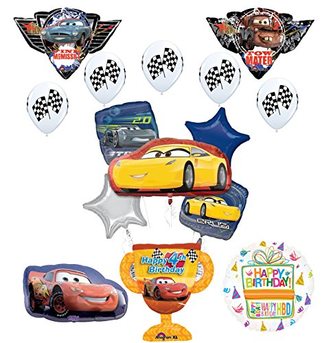 Disney Cars 4th Birthday Party Supplies Champion Trophy