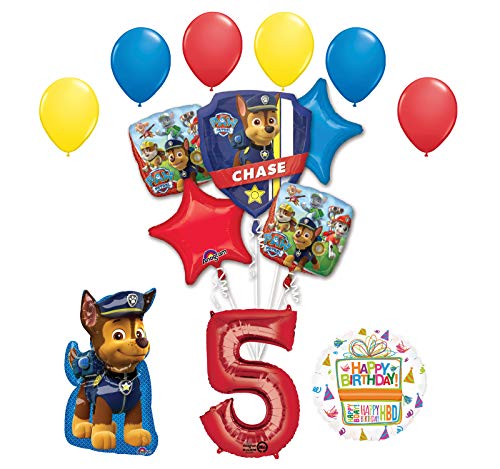 Chase and Friends 5th Birthday 14 pc Balloon Bouquet Decorations