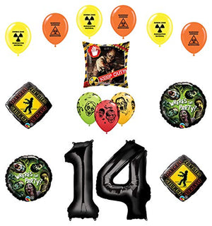 Mayflower Products Zombies Party Supplies 14th Birthday The Walking Dead Balloon Bouquet Decorations