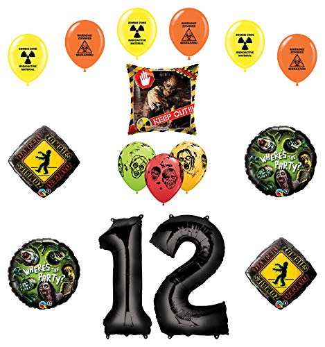 Mayflower Products Zombies Party Supplies 12th Birthday The Walking Dead Balloon Bouquet Decorations