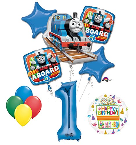 The Ultimate Thomas the Train Engine 1st Birthday Party Supplies and Balloon Decorations