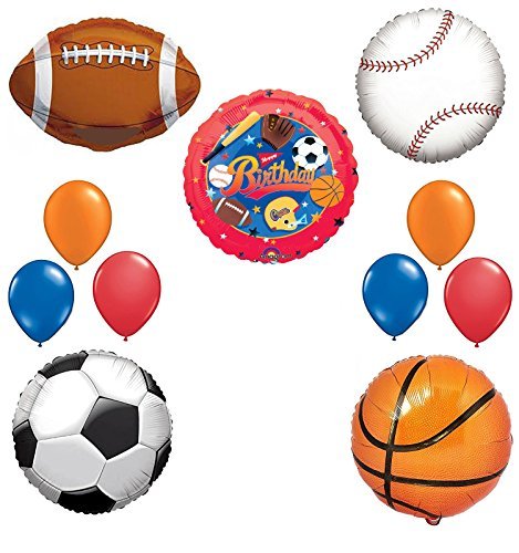The Ultimate Sports Theme Birthday Party Supplies and Balloon Decorating Kit