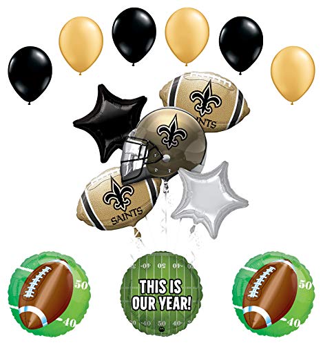Mayflower Products Orleans Saints Football Party Supplies This is Our Year Balloon Bouquet Decoration