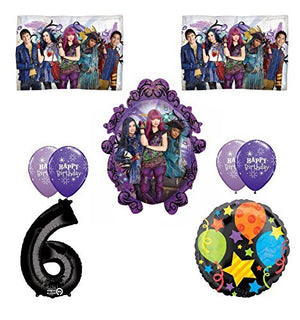 Disney The Descendants 2 Happy 6th Birthday Party supplies Balloon Decoration Kit