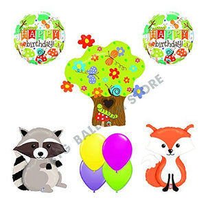 Woodland Critters Happy Birthday 9pc Balloon Kit
