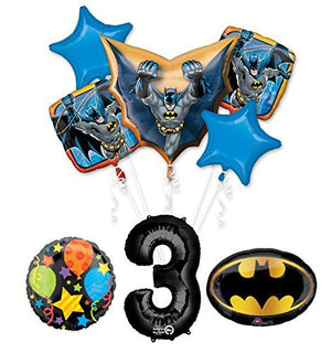 The Ultimate Batman 3rd Birthday Party Supplies and Balloon Decorations