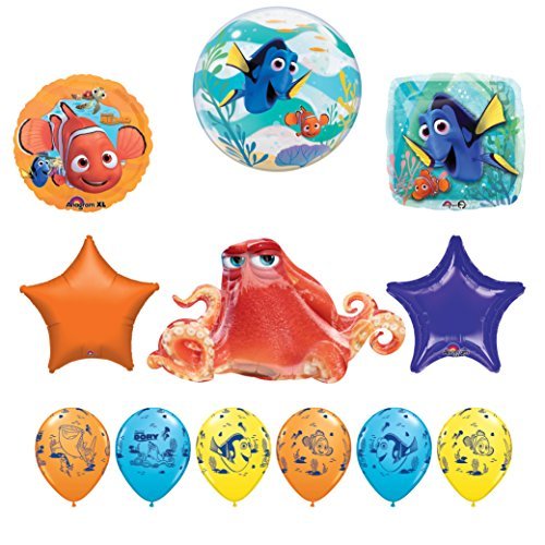 12 pc Finding Dory Nemo and Hank Birthday Party Balloon supplies decorations
