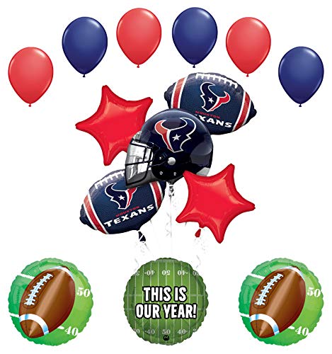 Mayflower Products Houston Texans Football Party Supplies This is Our Year Balloon Bouquet Decoration