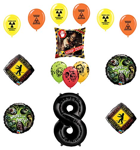 Mayflower Products Zombies Party Supplies 8th Birthday The Walking Dead Balloon Bouquet Decorations