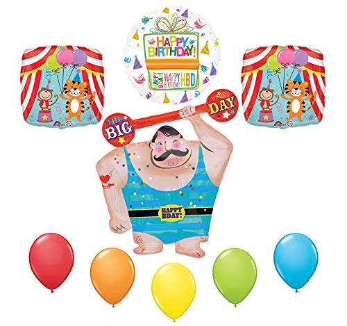 Mayflower Products Circus Strong Man Birthday Party Supplies Balloon Bouquet Decoration