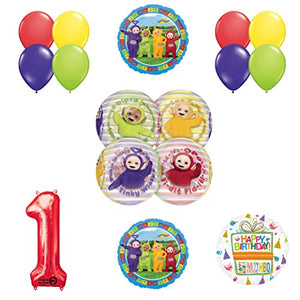 Teletubbies 1st birthday ORBZ Balloon Birthday Party supplies and Decorations