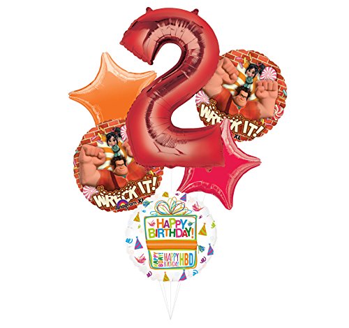 Wreck It Ralph Party Supplies 2nd Birthday Balloon Bouquet Decorations