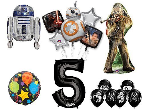 The Ultimate Star Wars 5th Birthday Party Supplies and Balloon decorations