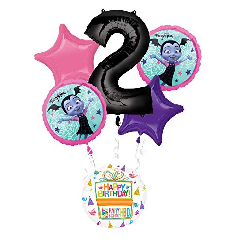 Mayflower Products Vampirina 2nd Birthday Party Supplies Balloon Bouquet Decorations