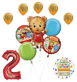 The Ultimate Daniel Tiger Neighborhood 2nd Birthday Party Supplies and Balloon Decorations