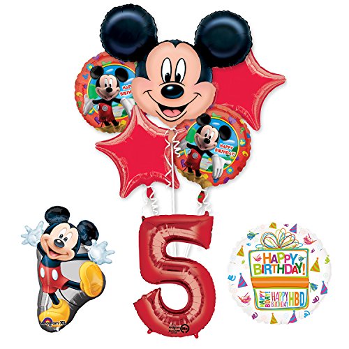 The Ultimate Mickey Mouse 5th Birthday Party Supplies and Balloon Decorations