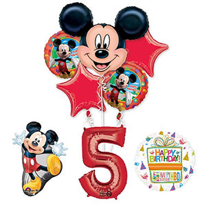 The Ultimate Mickey Mouse 5th Birthday Party Supplies and Balloon Decorations