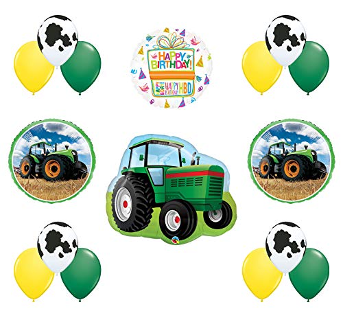 Mayflower Products Farm Tractor Birthday Balloon Bouquet Decorations and Party Supplies