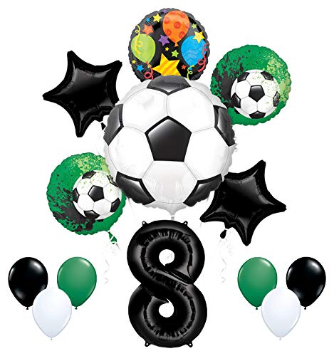 Mayflower Products Soccer Party Supplies 8th Birthday Goal Getter Balloon Bouquet Decorations