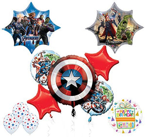 Mayflower Products Avengers Endgame Birthday Party Supplies and Balloon Bouquet Decorations