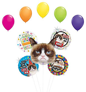 Grumpy Cat Birthday Party Supplies Balloon Bouquet Decorations