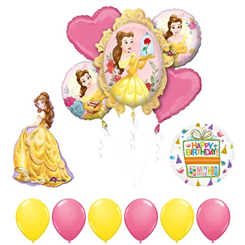 Beauty and The Beast Belle Birthday Party Balloon supplies decorations