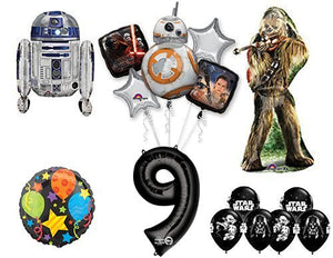 The Ultimate Star Wars 9th Birthday Party Supplies and Balloon decorations