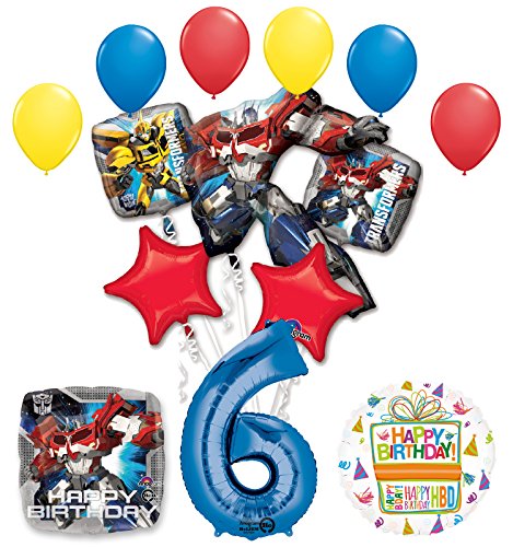 The Ultimate Transformers 6th Birthday Party Supplies and Balloon Decorations